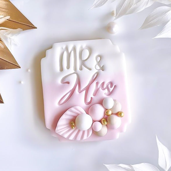 Mr & Mrs - Embosser Stamp