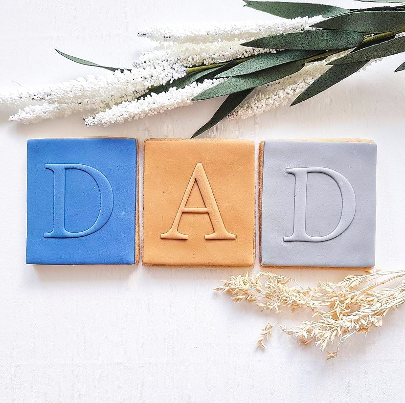 "DAD" Bold Letters