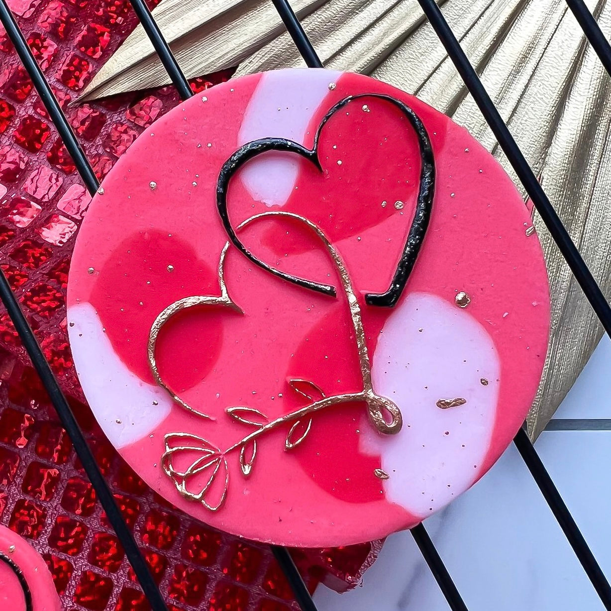 Looping Rose Heart Duo