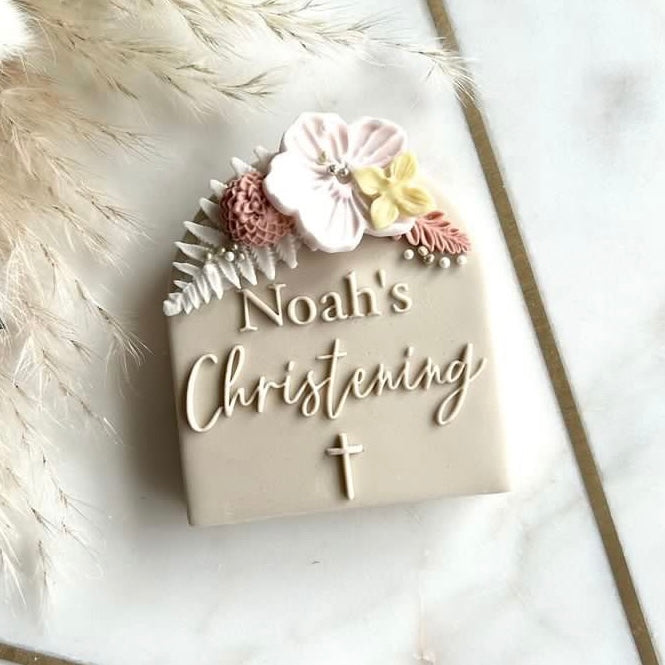 Custom Name Christening Embosser Stamp