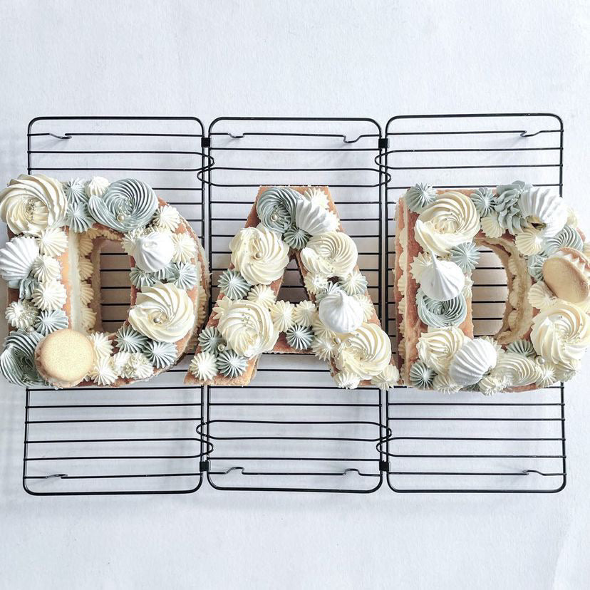 Acrylic Cake Shapes - 10 Inch Size - Bold Letters