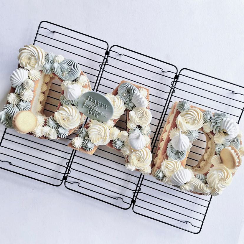Acrylic Cake Shapes - 8 Inch Size - Bold Letters