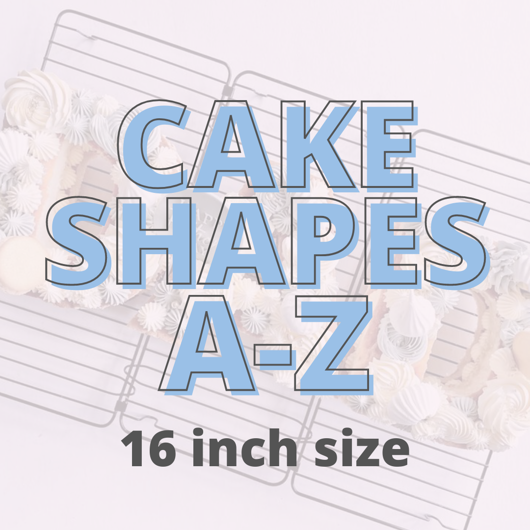 Acrylic Cake Shapes - 16 Inch Size - Bold Letters