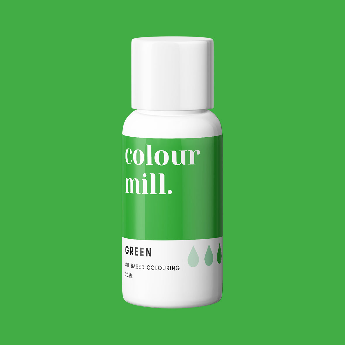 GREEN oil based concentrated icing colouring 20ml