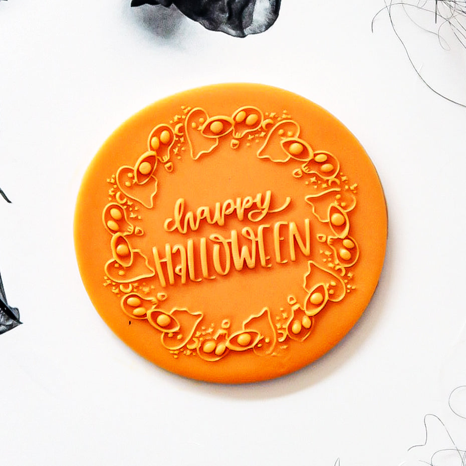 Happy Halloween With A Spooky Border Embosser