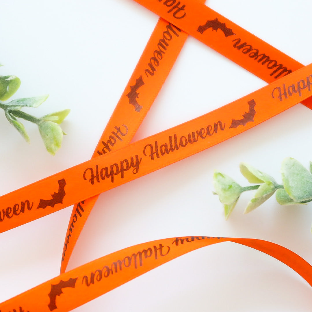 Happy Halloween 10mm Ribbon