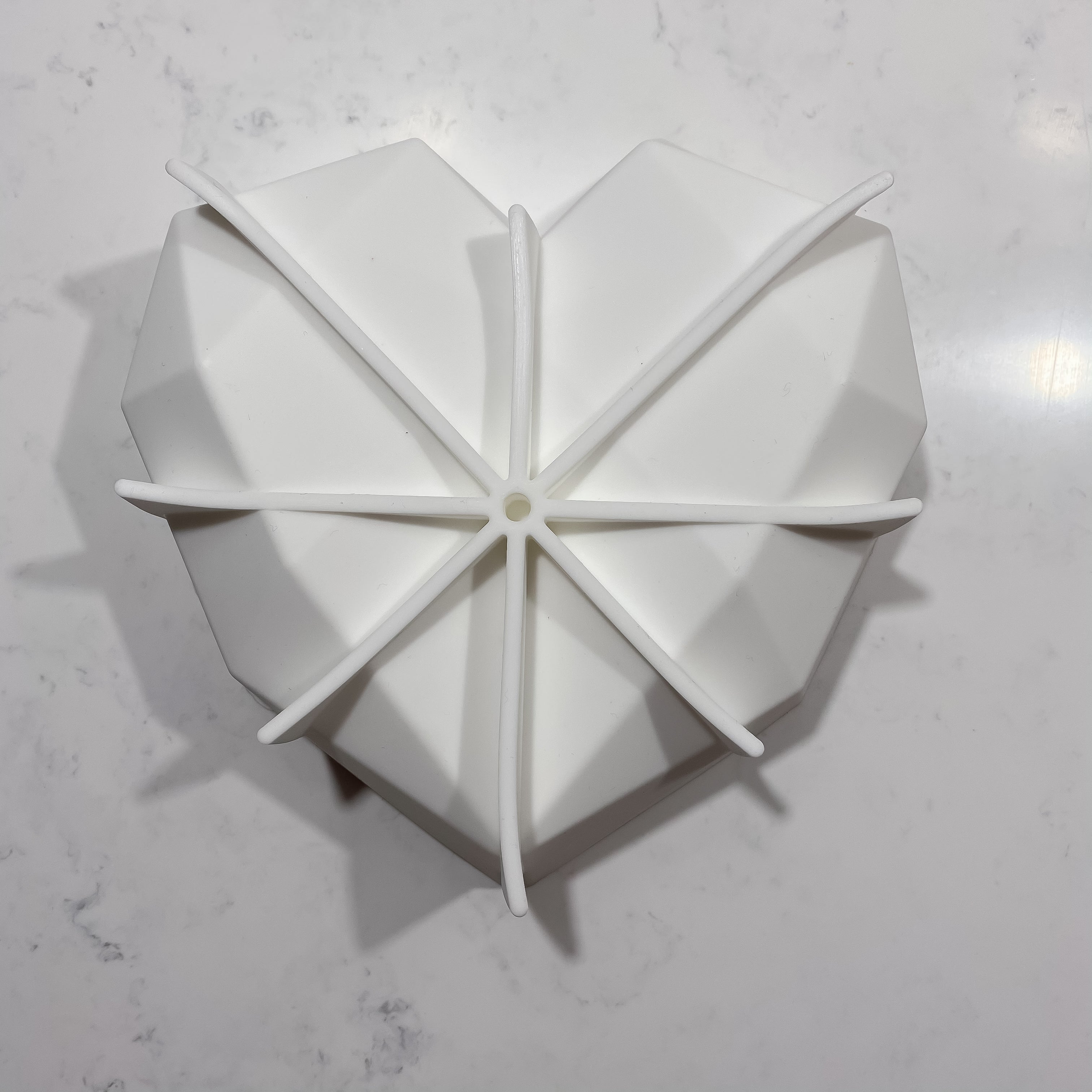 LARGE Geometric Heart Silicone Mould