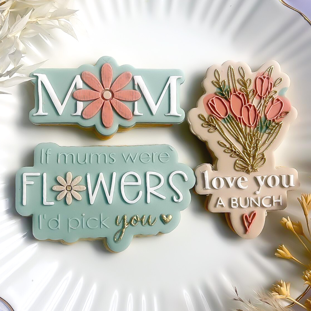 FULL MOTHER'S DAY FLORAL EMBOSSER AND CUTTER SET
