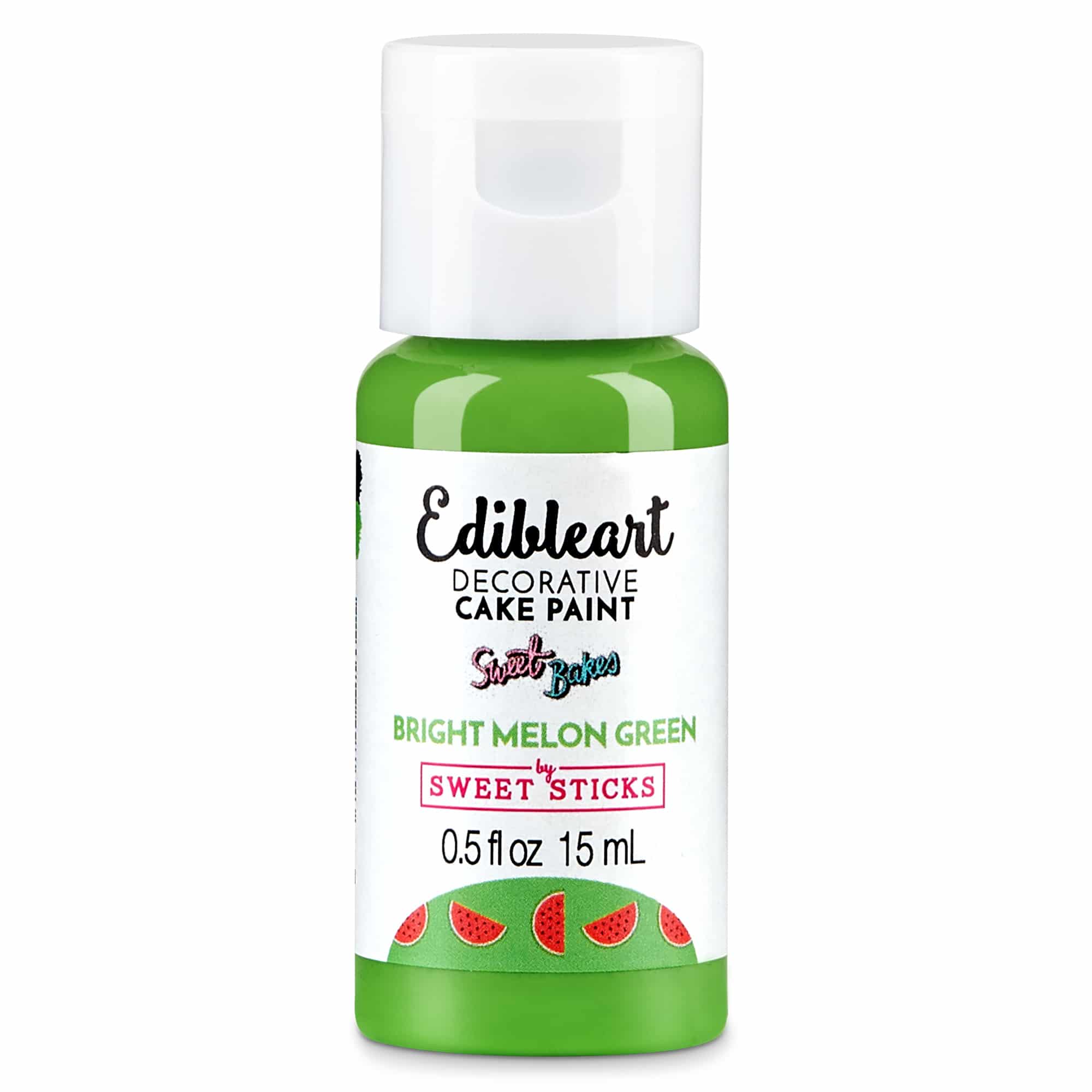 Sweet Sticks Bright Melon Green Edible Decorative Art Paint - 15ml Bottle