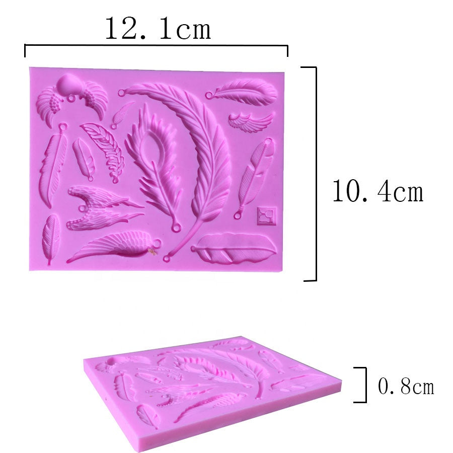 Boho Feathers Silicone Mould