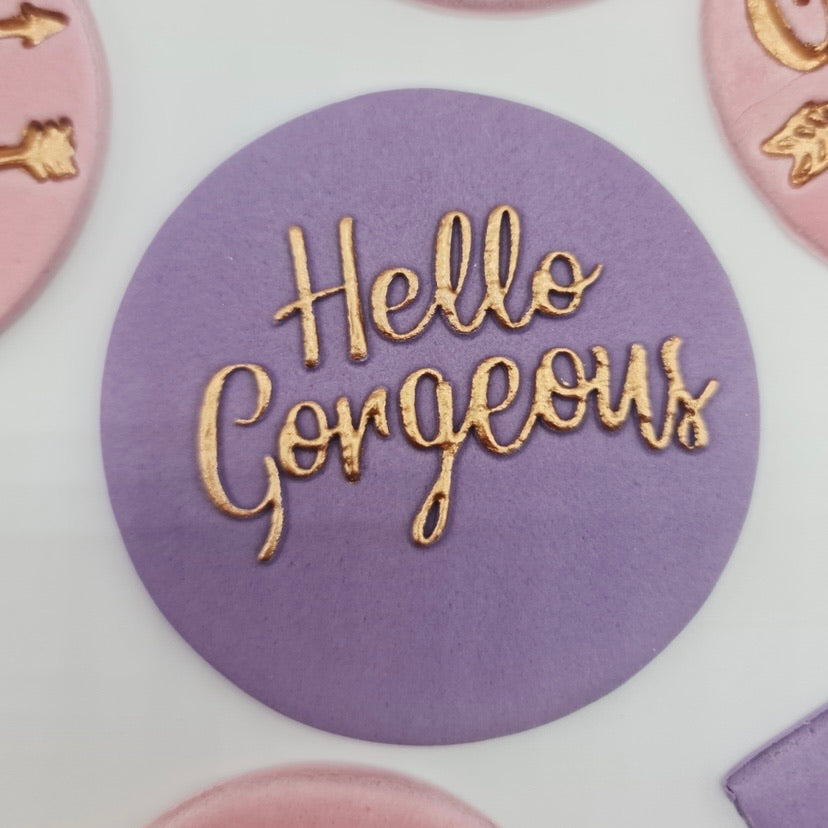 Hello Gorgeous - Reverse Stamp