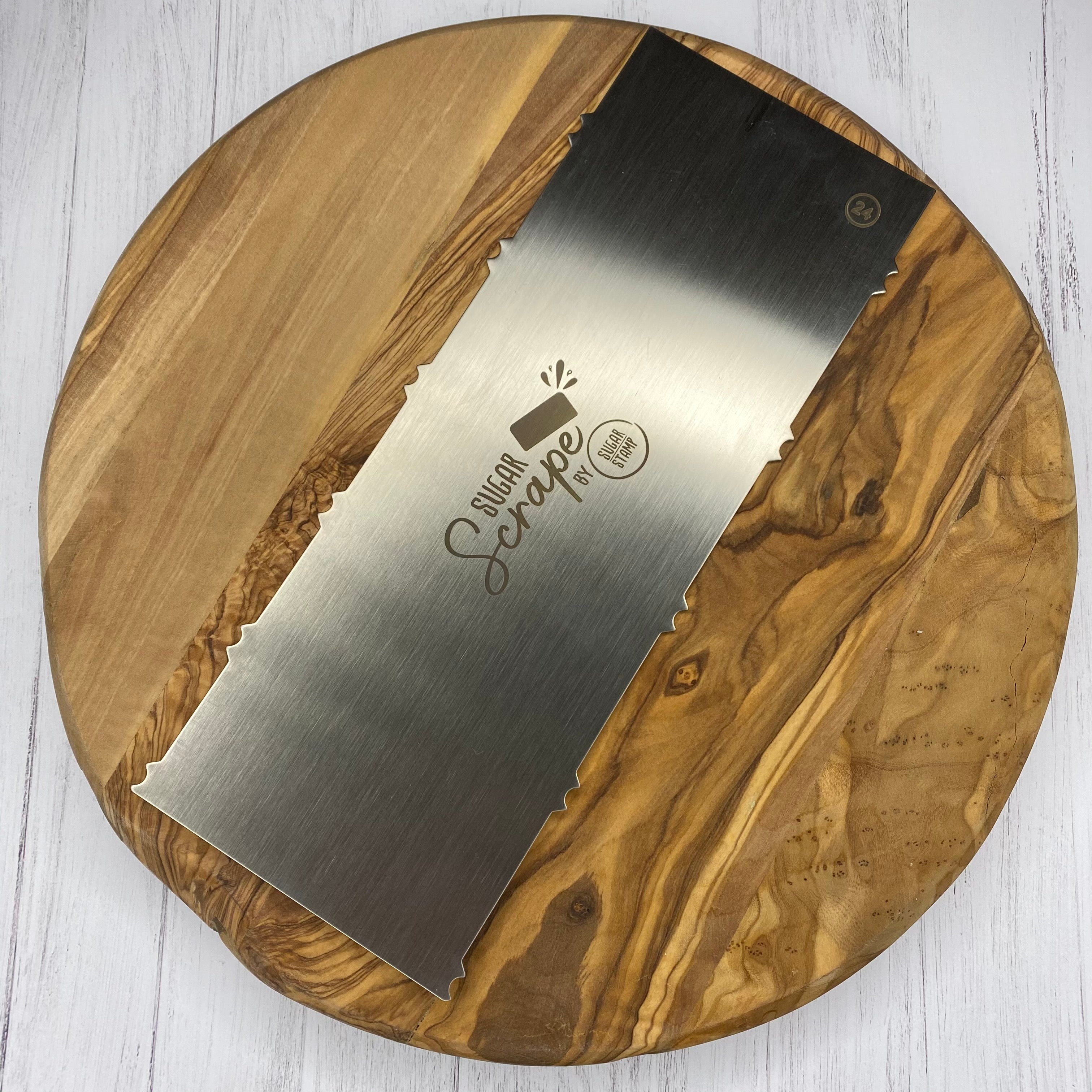 Sugar Scrape Metal Cake Scraper - Style 24