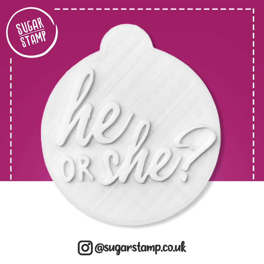 He Or She? Embosser Stamp