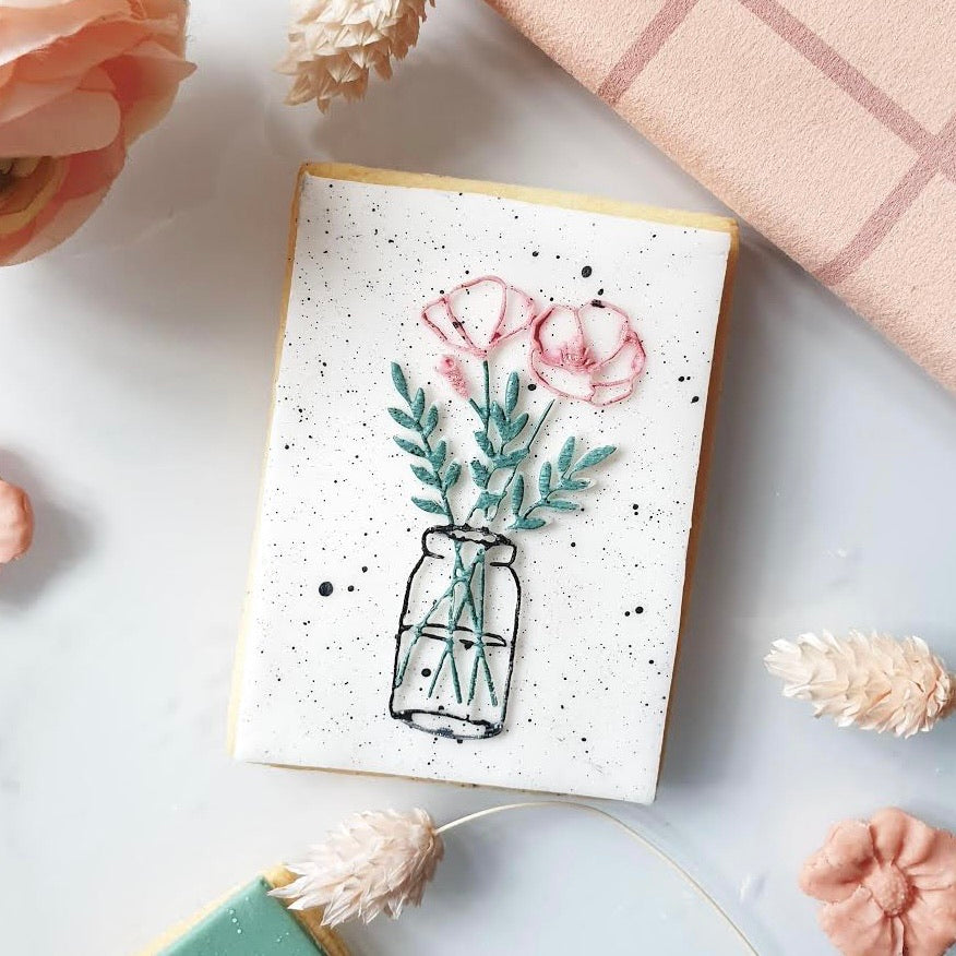 Flower Vase - Reverse Stamp