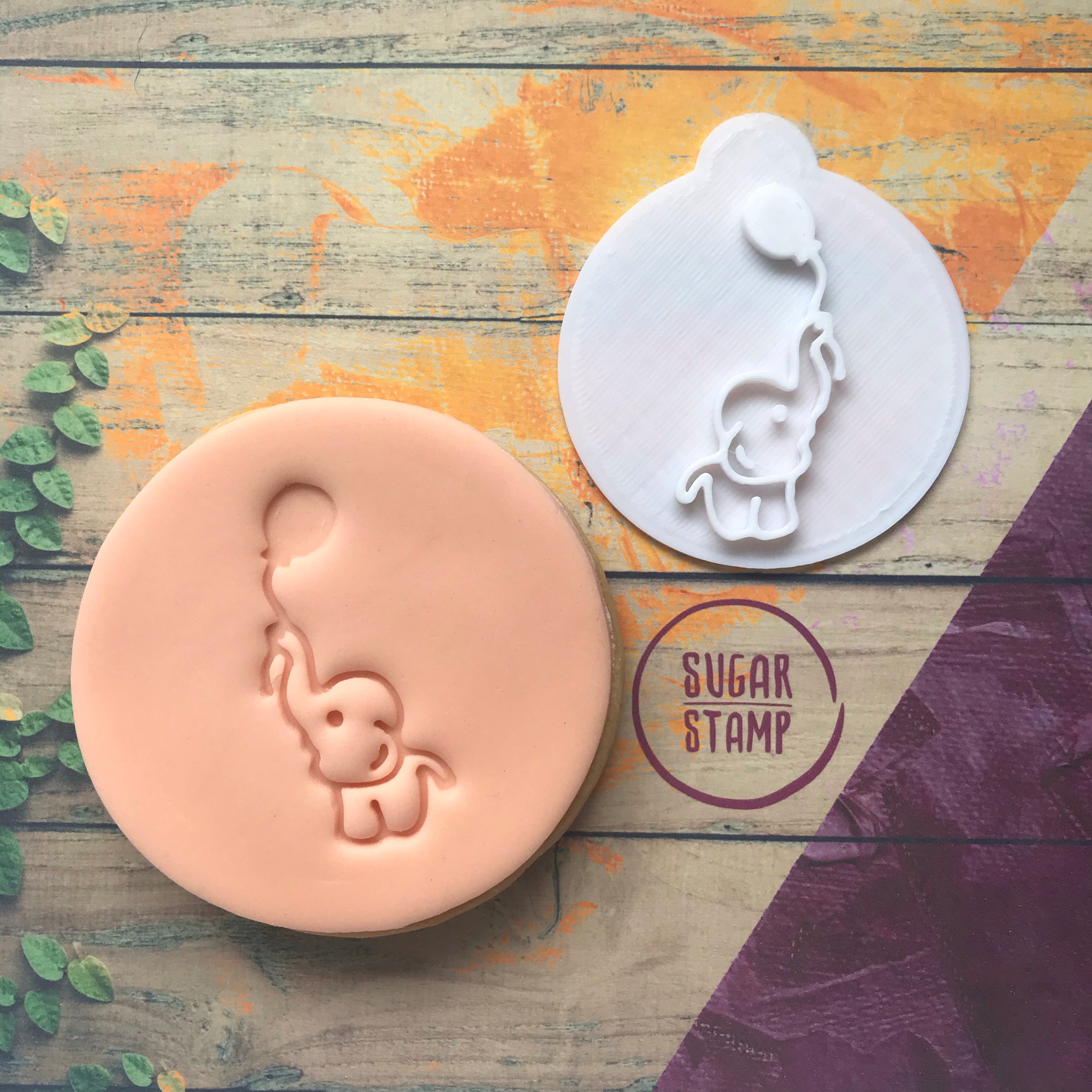 Elephant & Balloon - Embosser Stamp