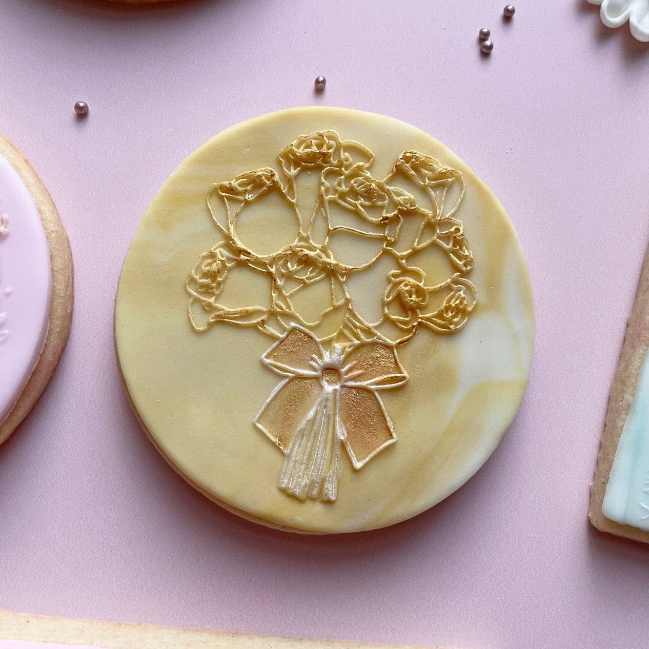 Floral Bouquet - Reverse Stamp