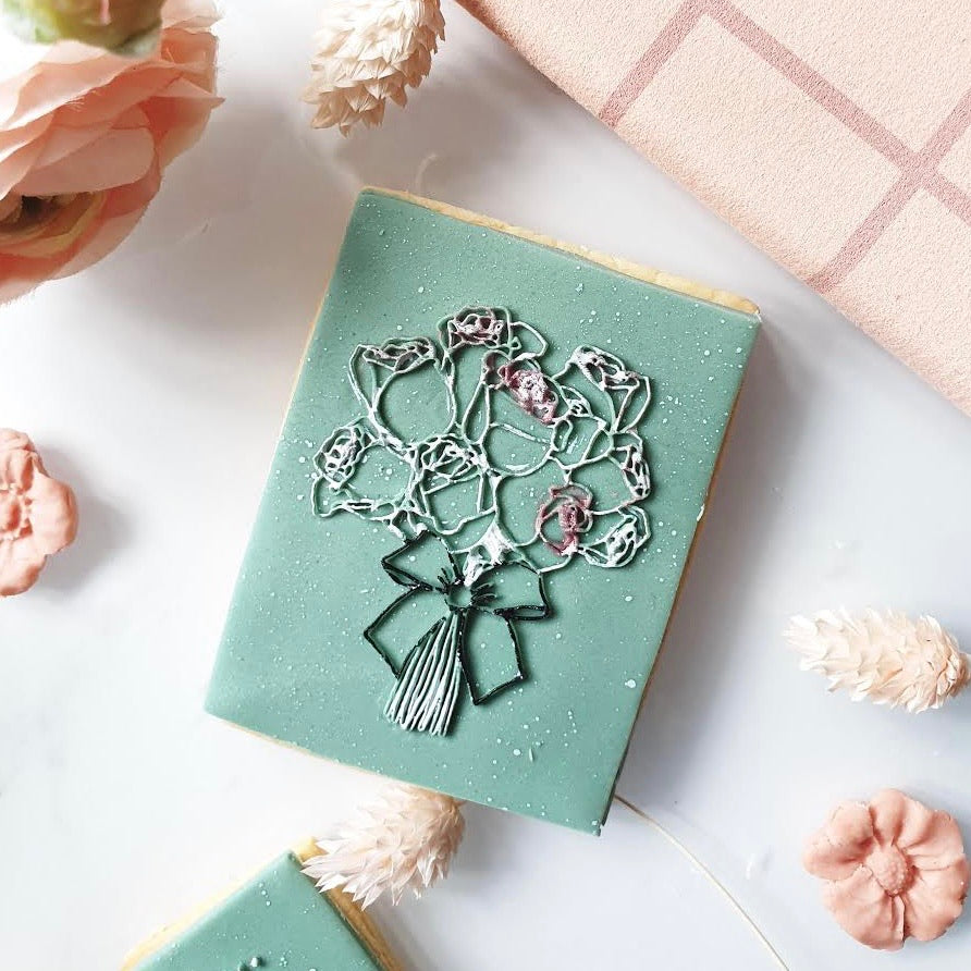 Floral Bouquet - Reverse Stamp