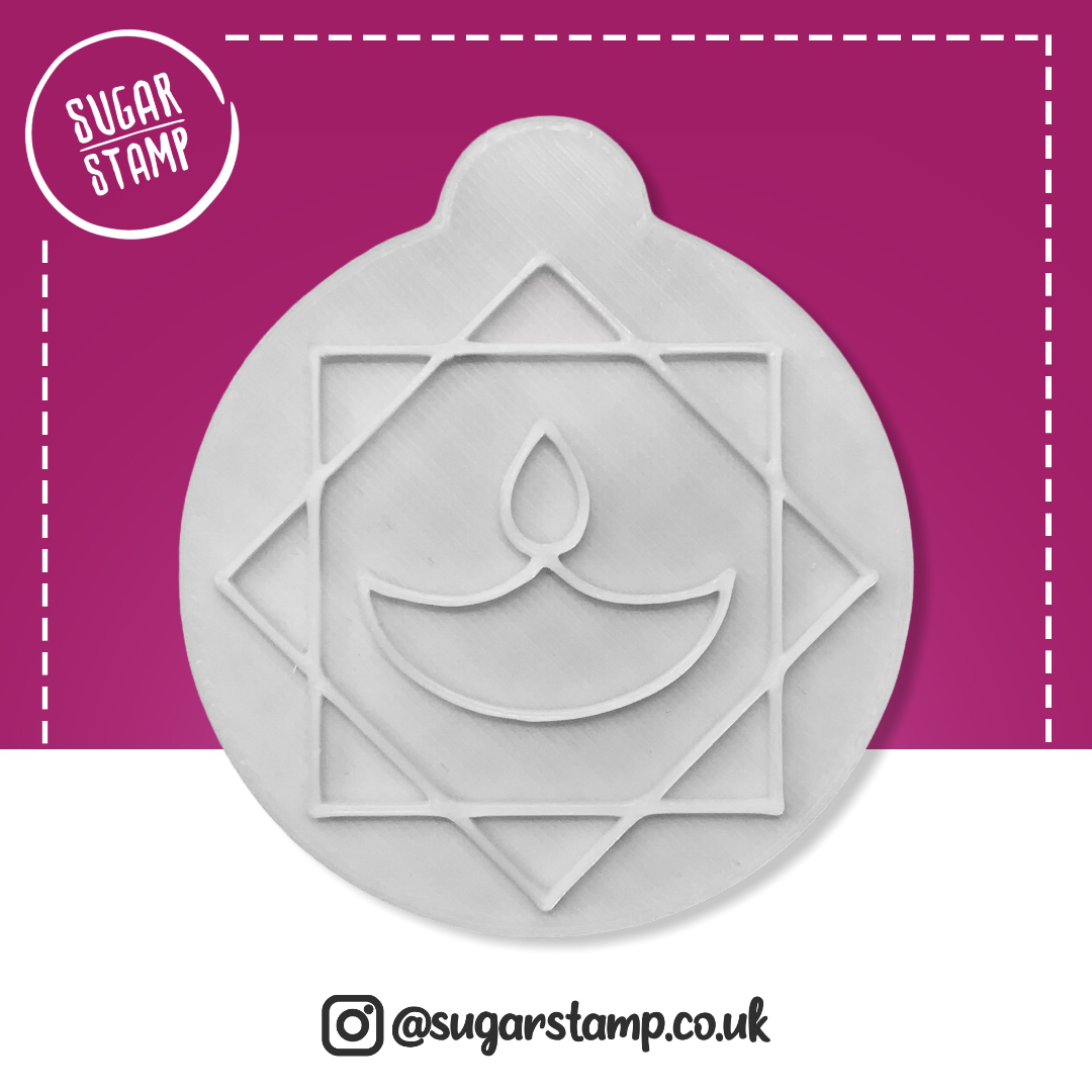 Diya Diwali Candle - Embosser Stamp
