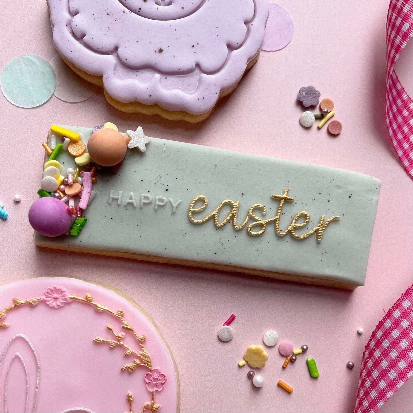 Happy Easter - Reverse Stamp
