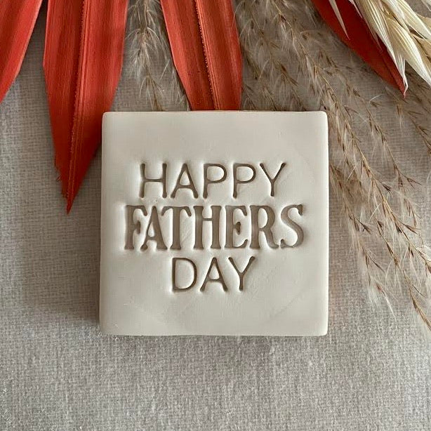 Happy Fathers Day - Embosser Stamp