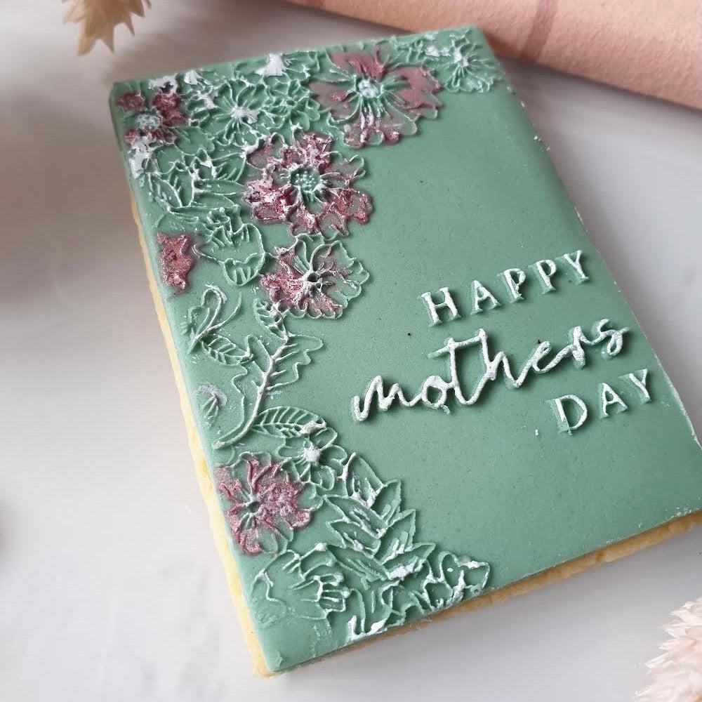 Floral Happy Mothers Day - Cut & Stamp