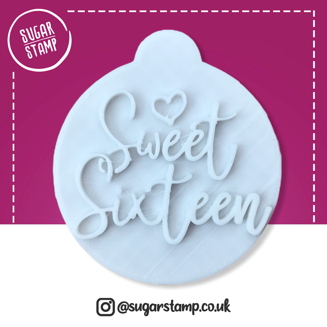 Sweet Sixteen - Embosser Stamp
