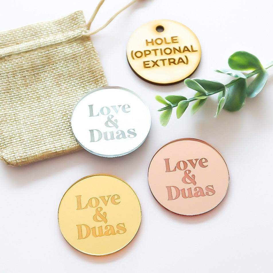 Love & Duas - Mirror Cake Charm/Tag