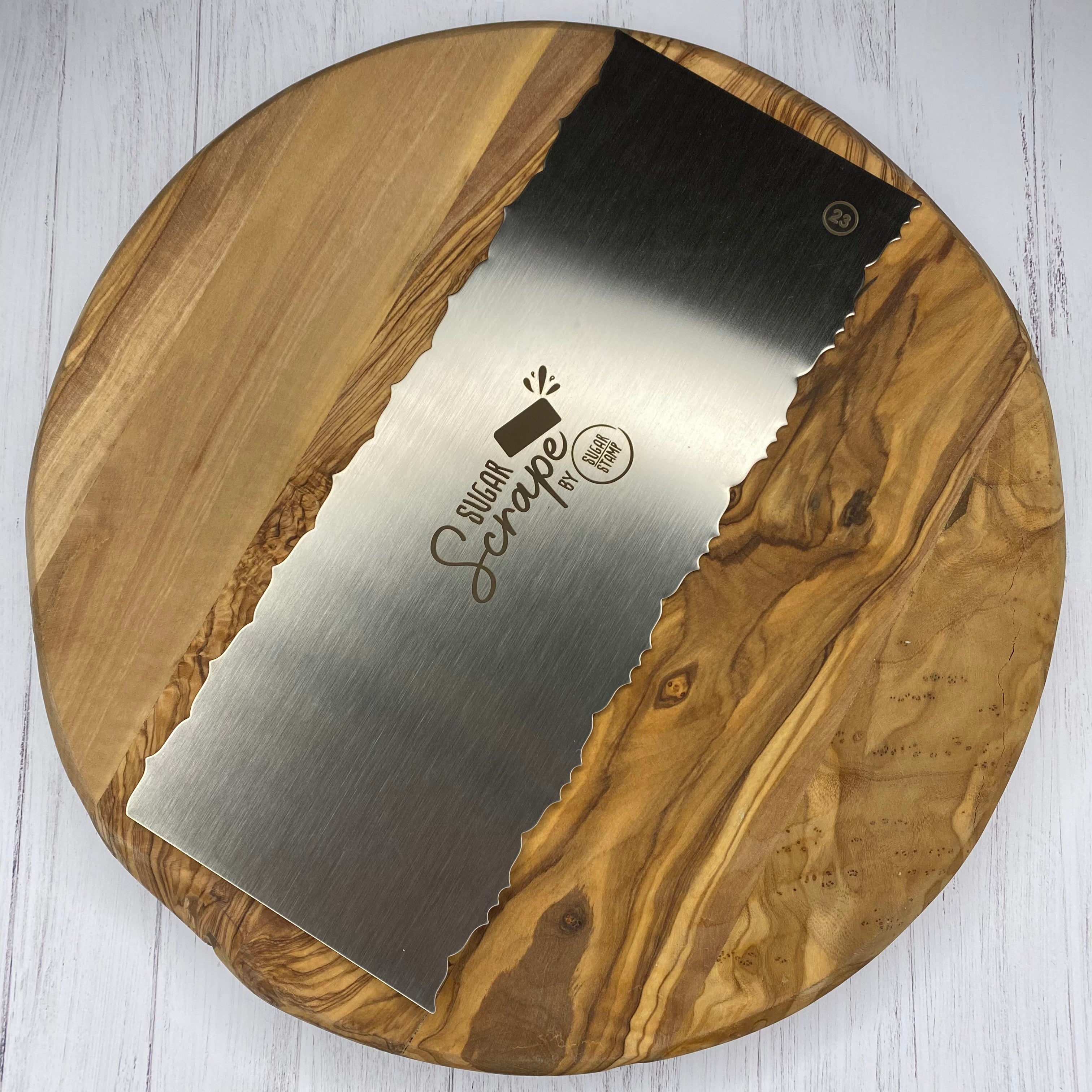 Sugar Scrape Metal Cake Scraper - Style 23
