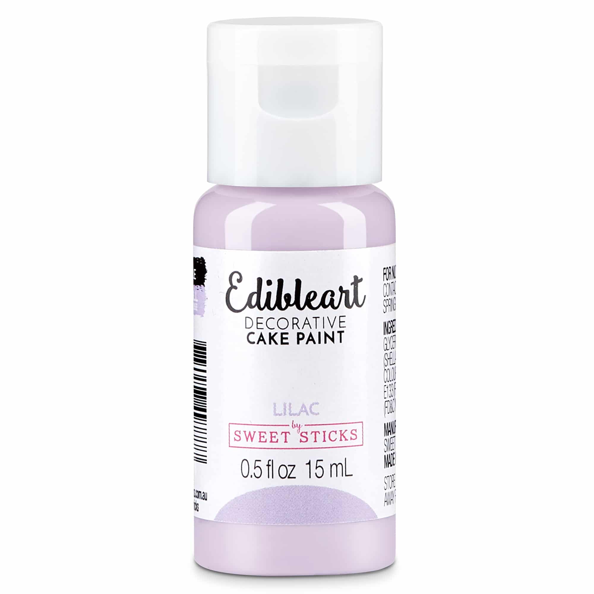 Sweet Sticks Lilac Edible Decorative Art Paint - 15ml Bottle