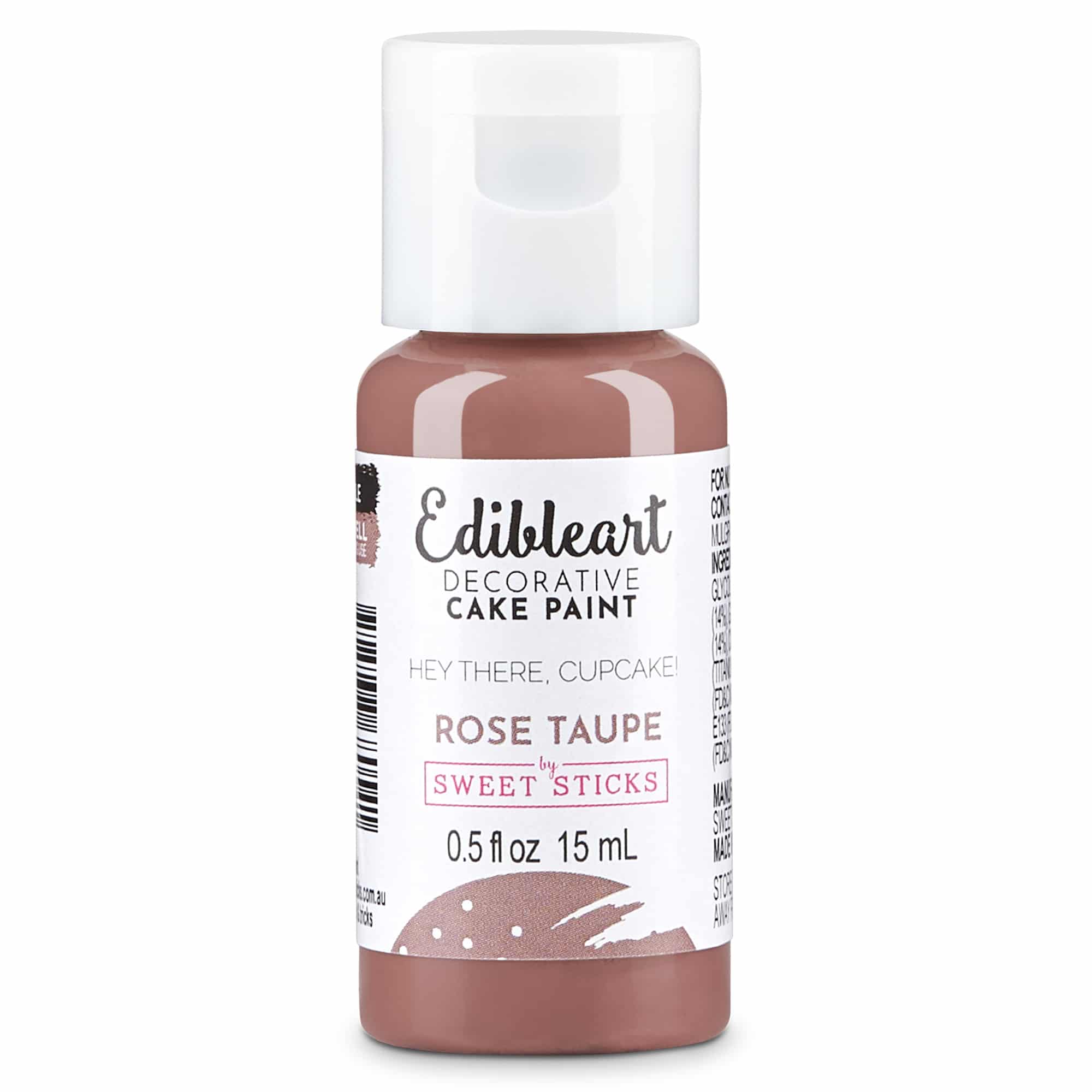 Sweet Sticks Rose Taupe Edible Decorative Art Paint - 15ml Bottle