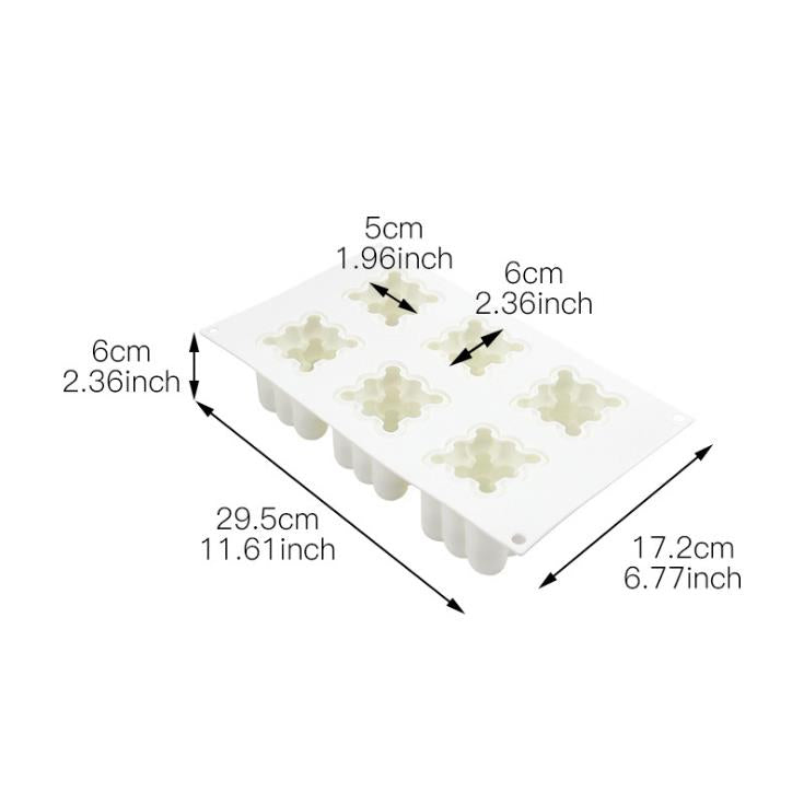 Rubiks Cube Silicone Mould - x6 Cavity