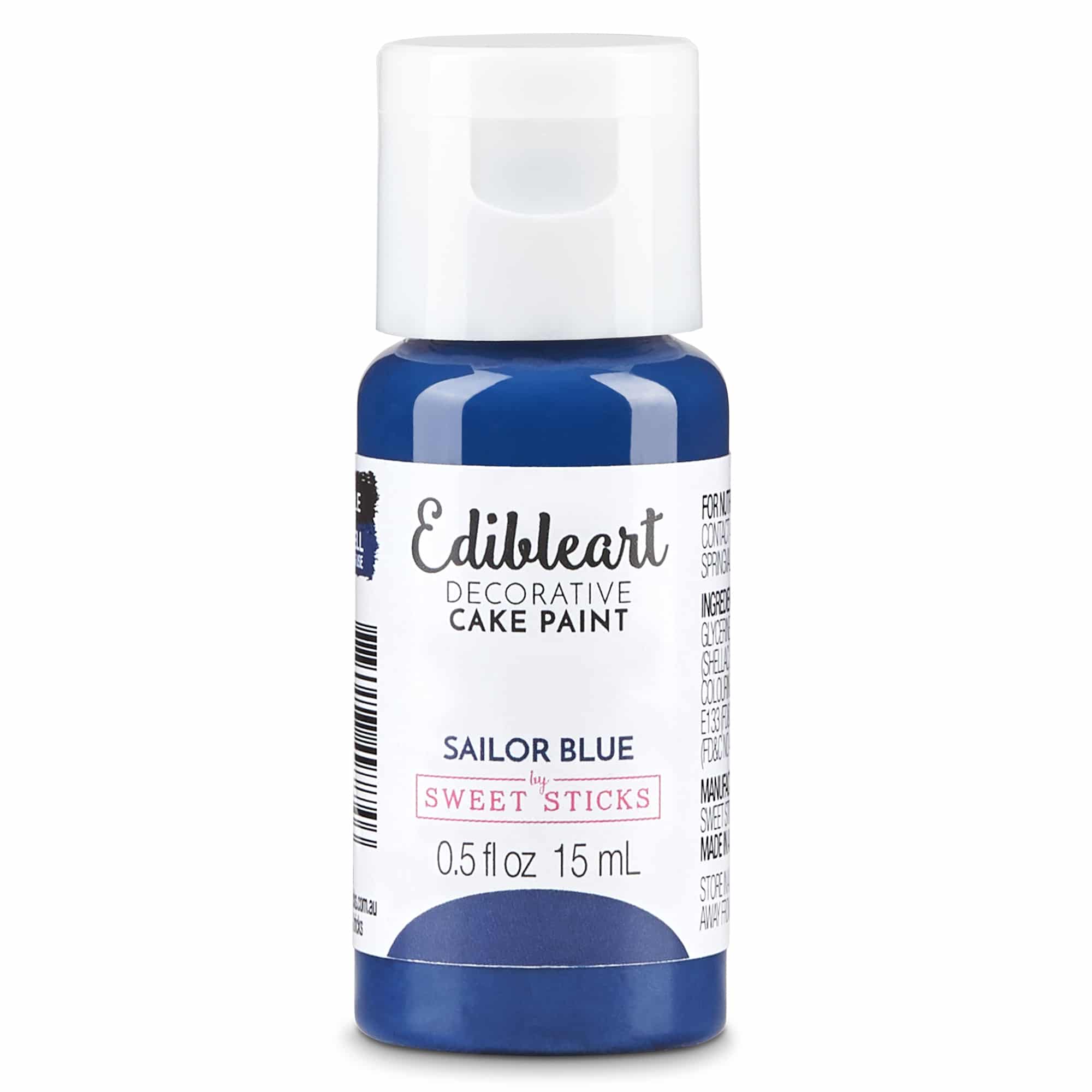 Sweet Sticks Sailor Blue Edible Decorative Art Paint - 15ml Bottle