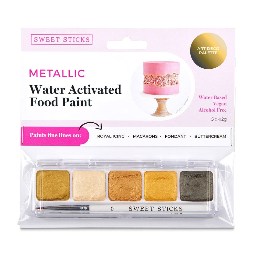 Art Deco Mini Palette - Edible Art Water Activated Paint