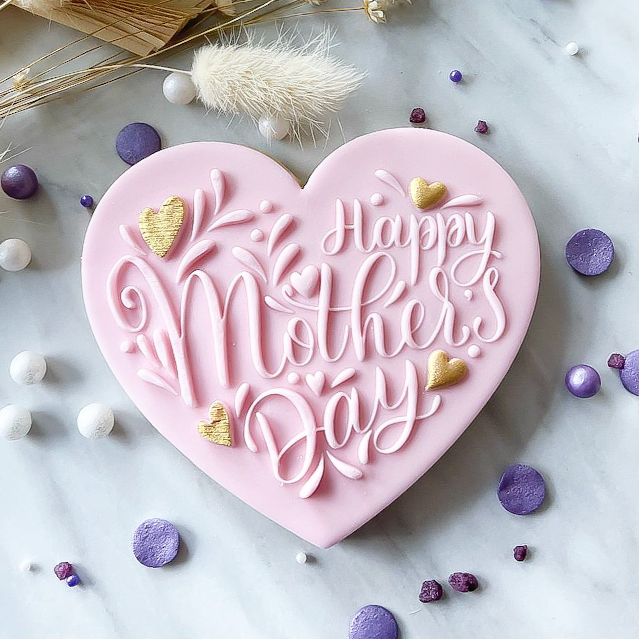 Happy Mothers Day Embosser & Heart Cutter Set