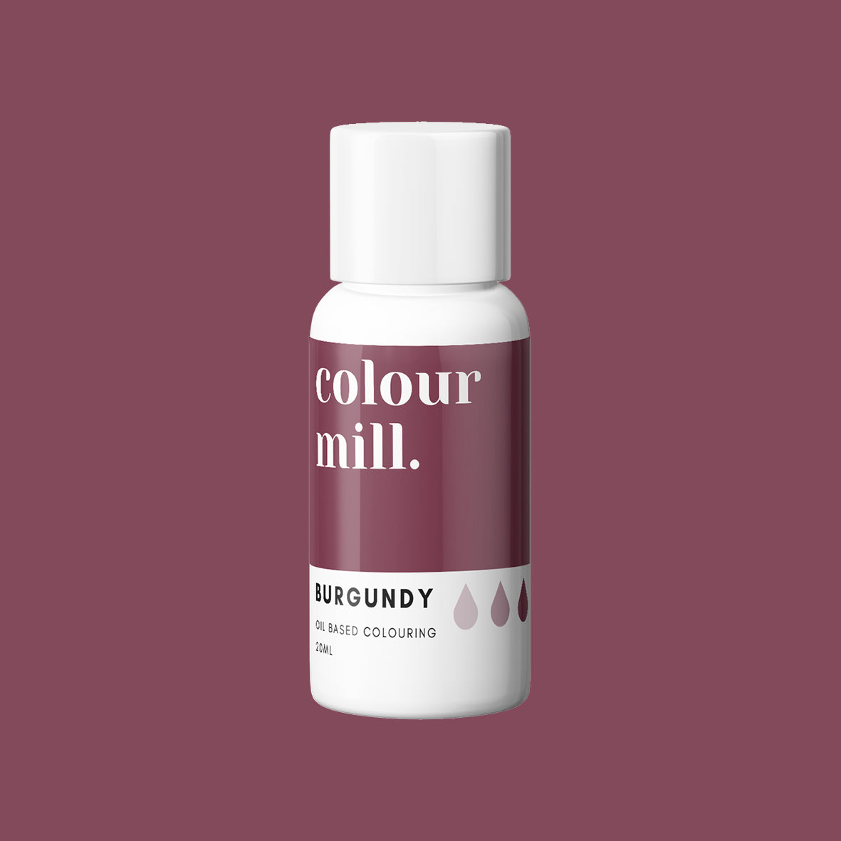BURGUNDY oil based concentrated icing colouring 20ml