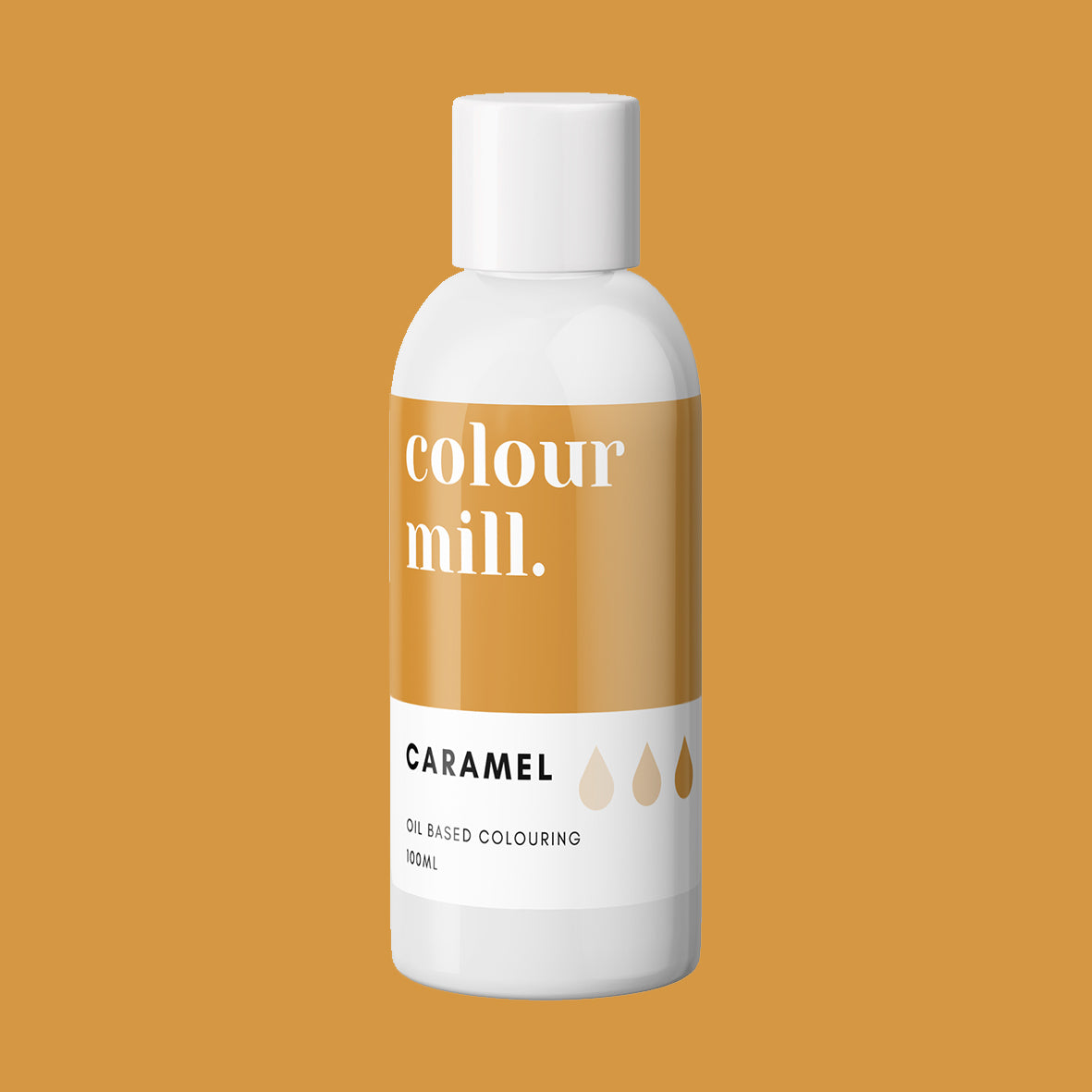 CARAMEL oil based concentrated icing colouring 100ml