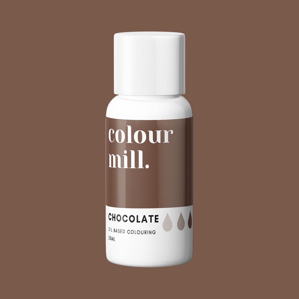 CHOCOLATE oil based concentrated icing colouring 20ml