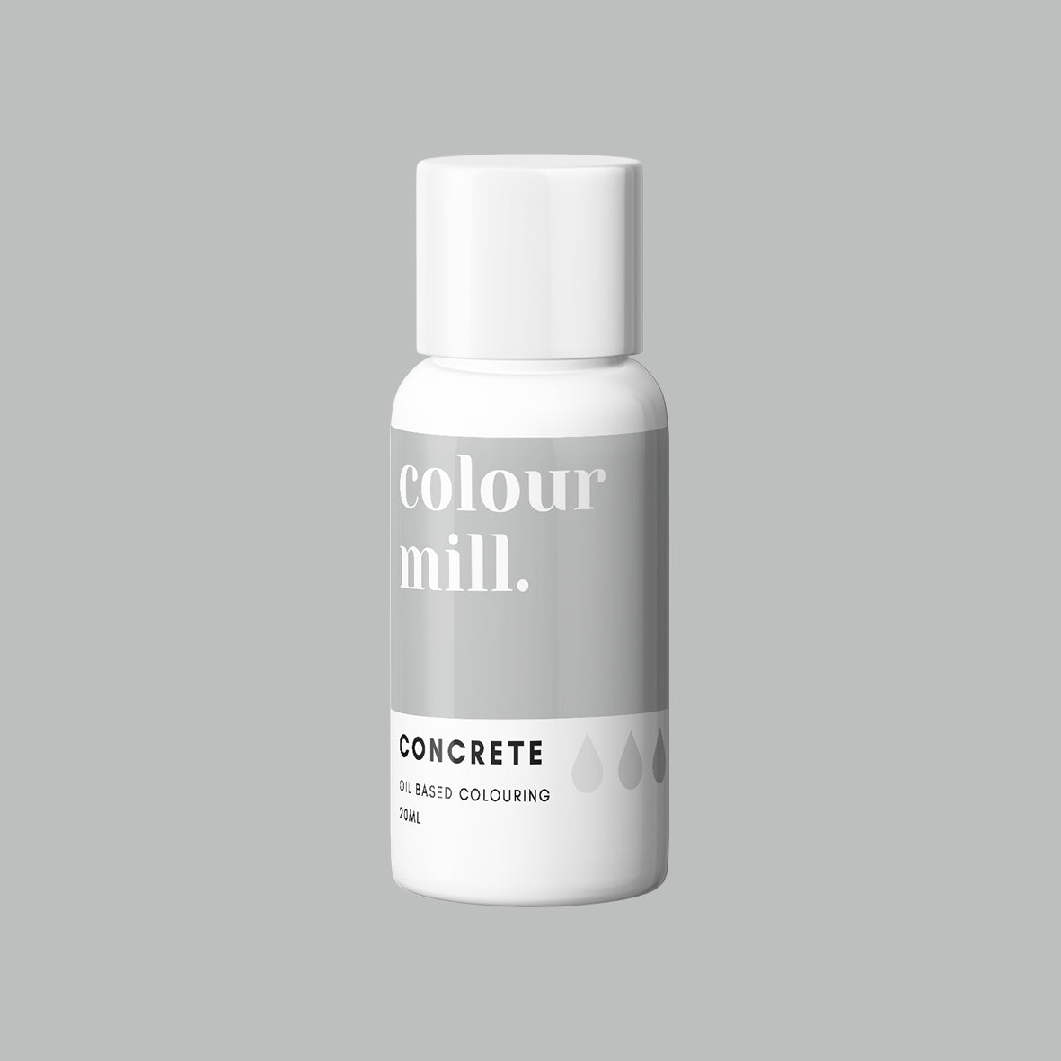 CONCRETE GREY oil based concentrated icing colouring 20ml