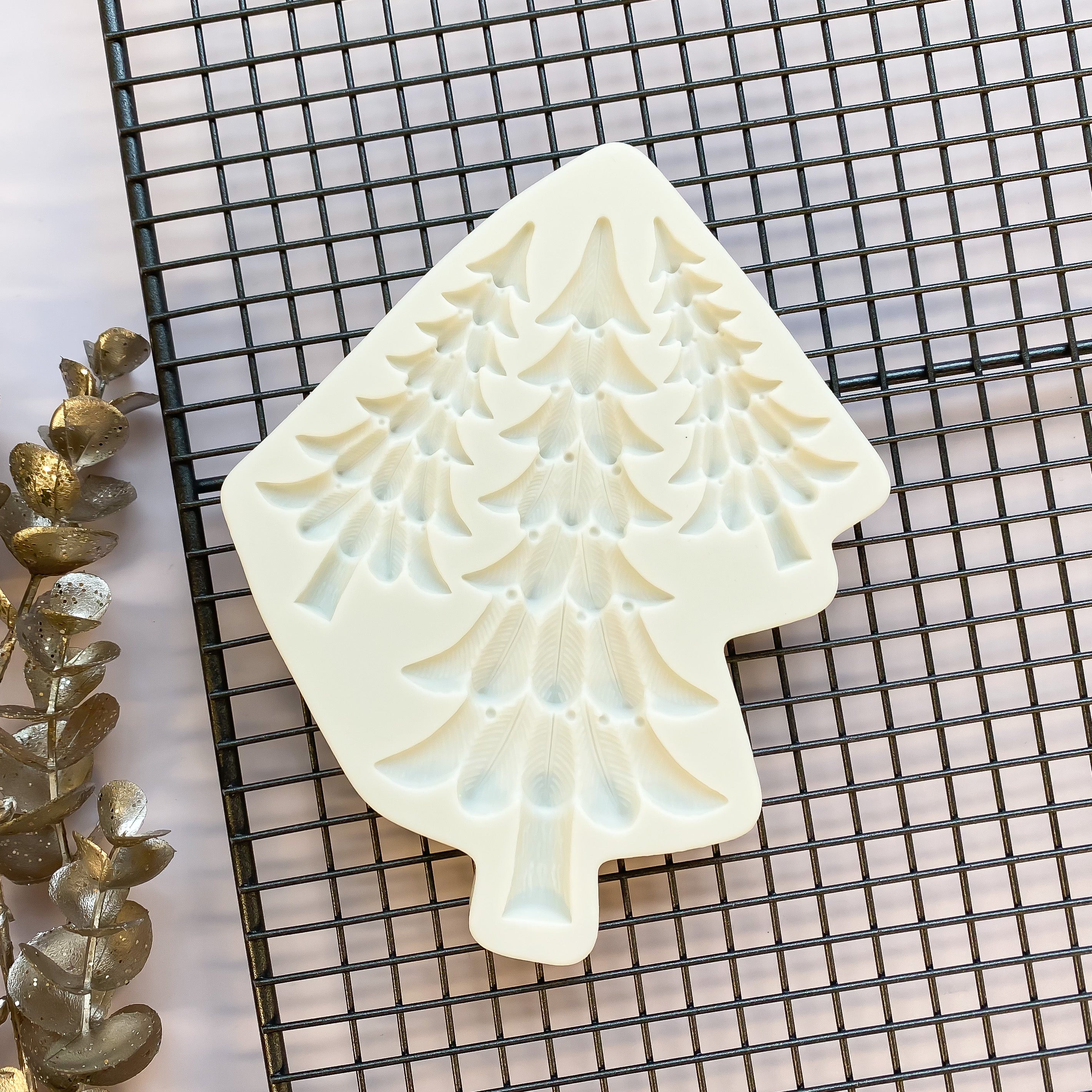 Textured Christmas Tree Silicone Mould