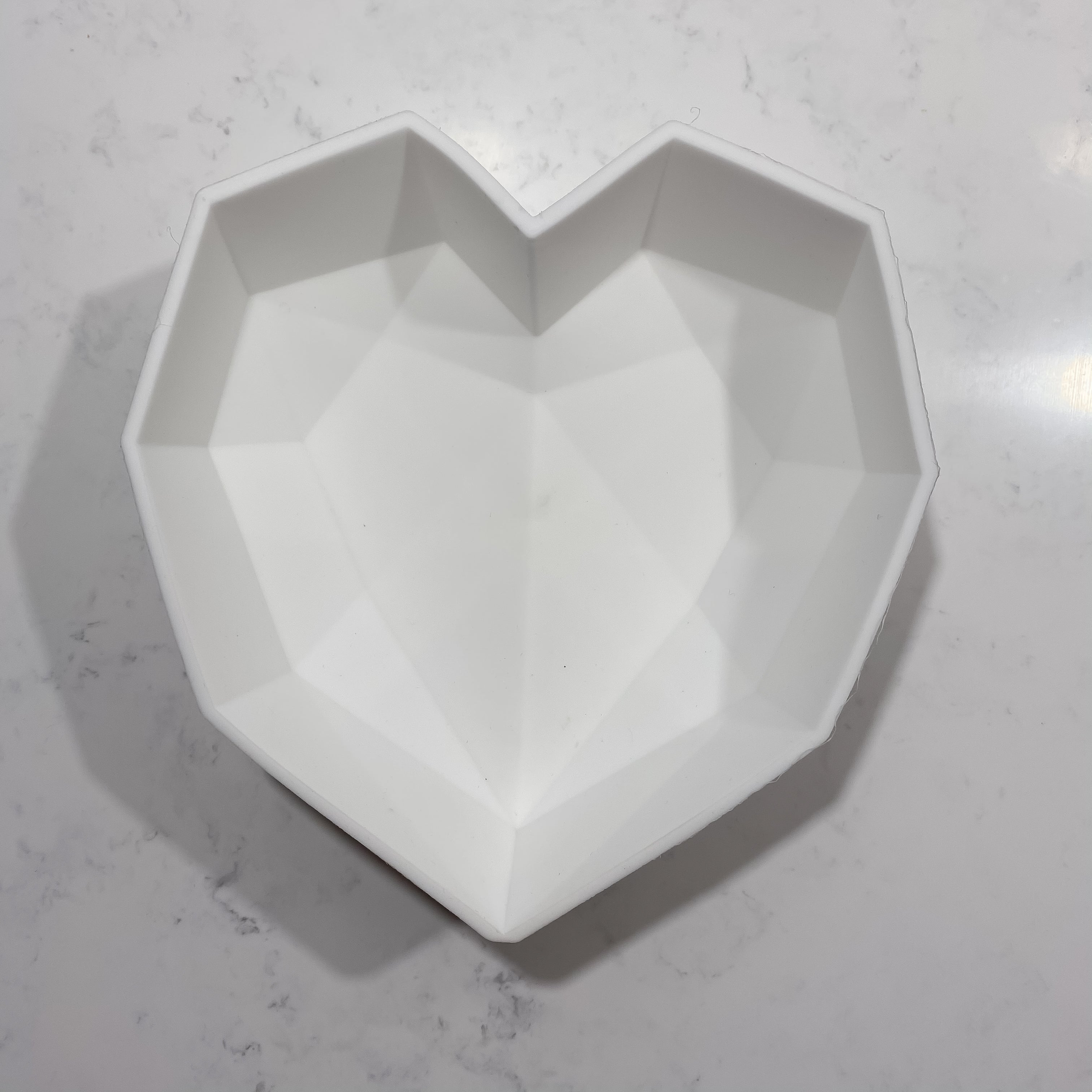 LARGE Geometric Heart Silicone Mould