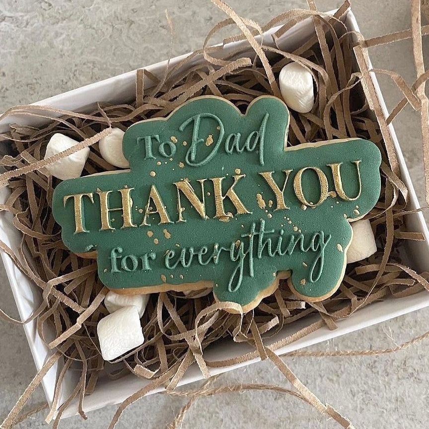 To Dad, Thank You For Everything - Reverse Stamp & Cutter Set
