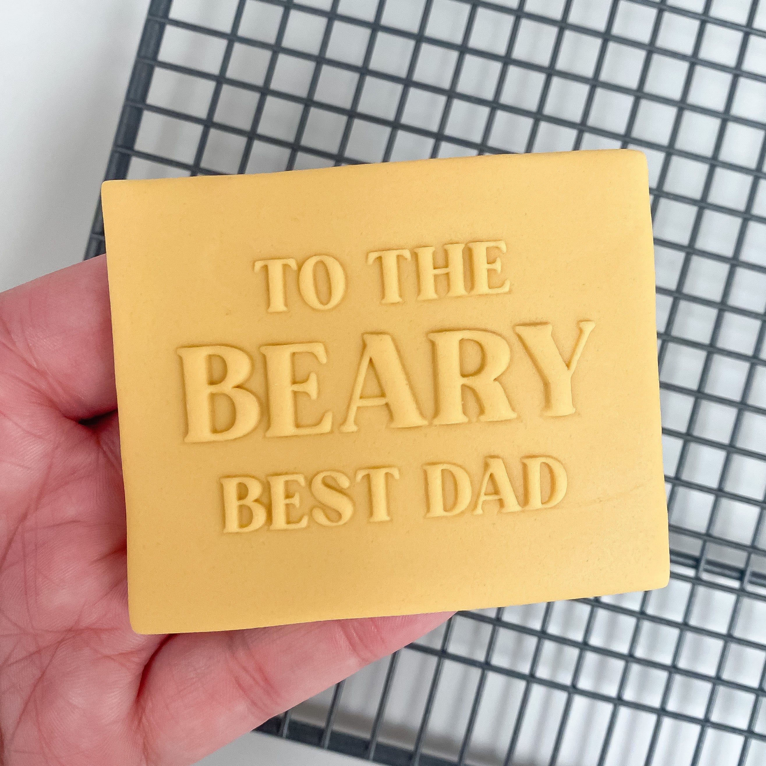 To The Beary Best Dad - Reverse Stamp