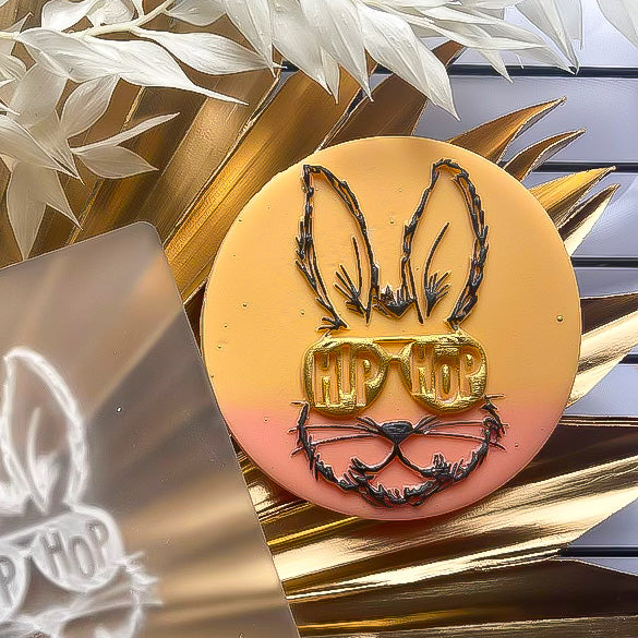 Hip Hop Easter Bunny - Reverse Stamp