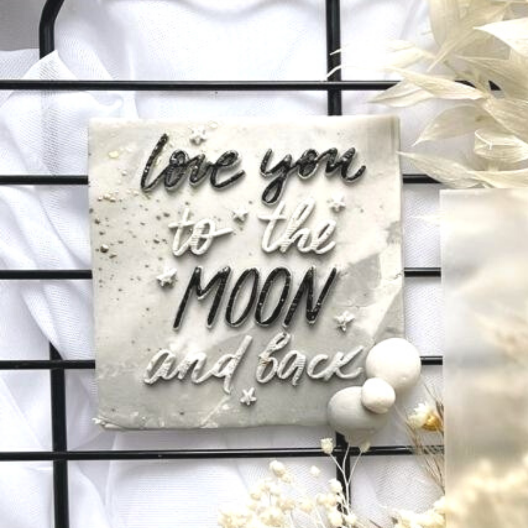 Love You To The Moon And Back - Reverse Stamp