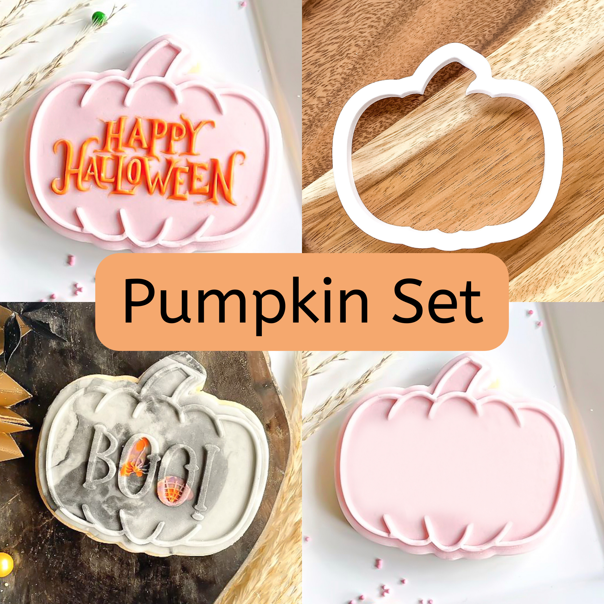 Customisable Pumpkin Set (x3 Message Options Available)