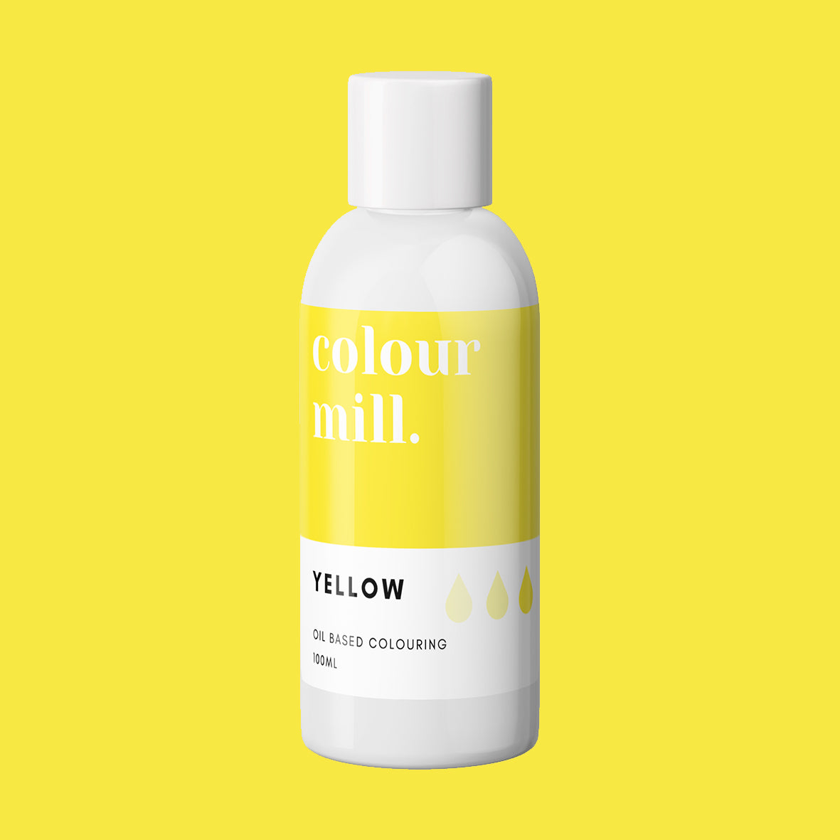 YELLOW oil based concentrated icing colouring 100ml