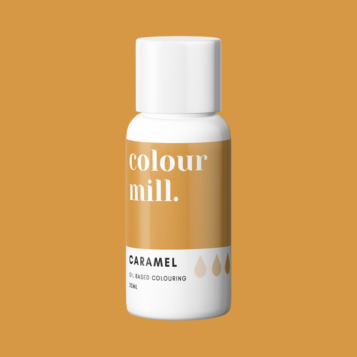 CARAMEL oil based concentrated icing colouring 20ml