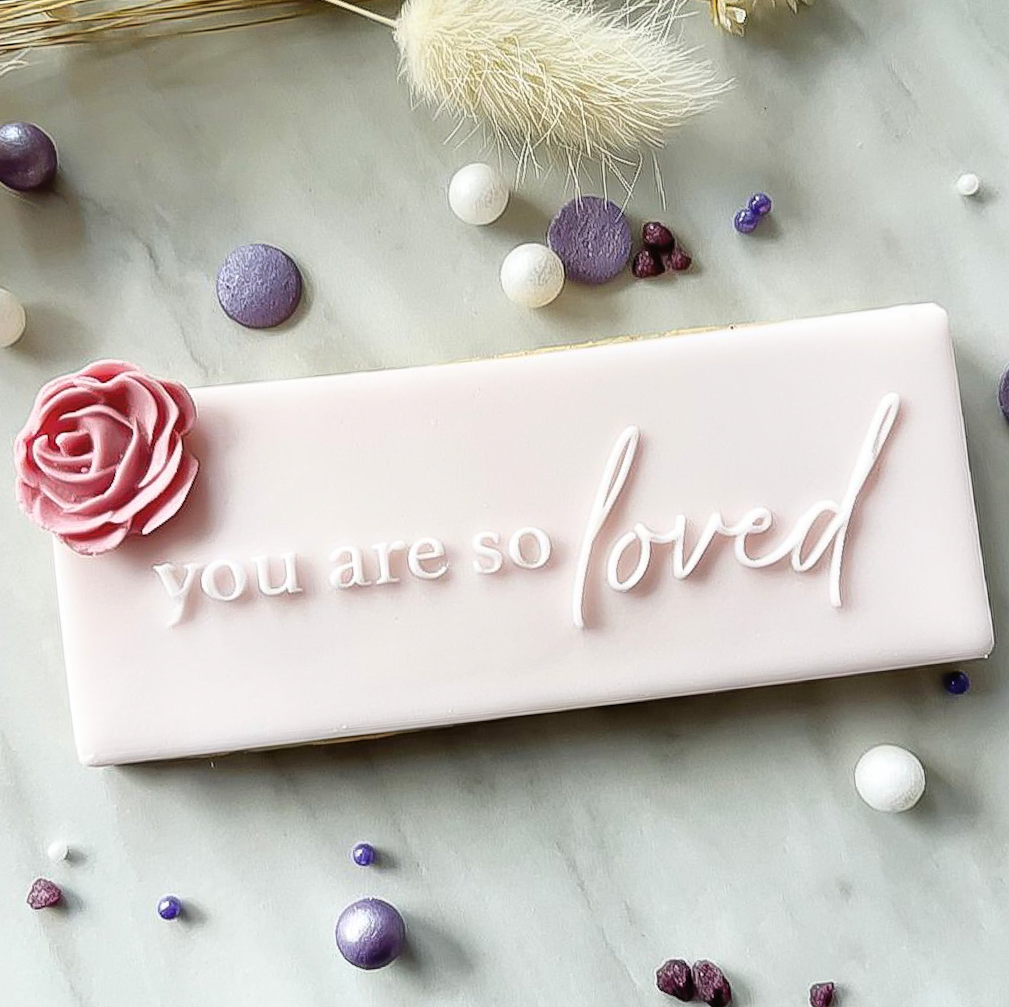 You Are So Loved - Reverse Rectangle Stamp