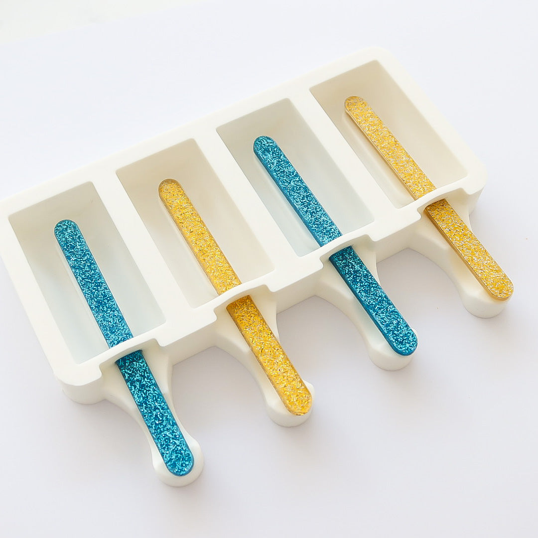Acrylic Cakesicle Sticks - Glitter (8 Pack)