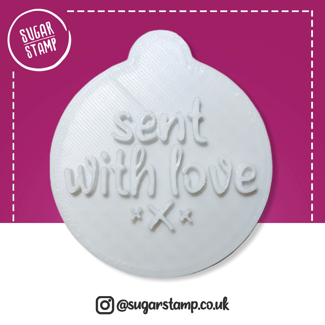 Sent With Love - Embosser Stamp